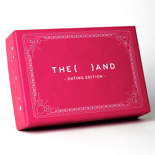 THE AND Dating Edition question cards deck for meaningful conversations and connection