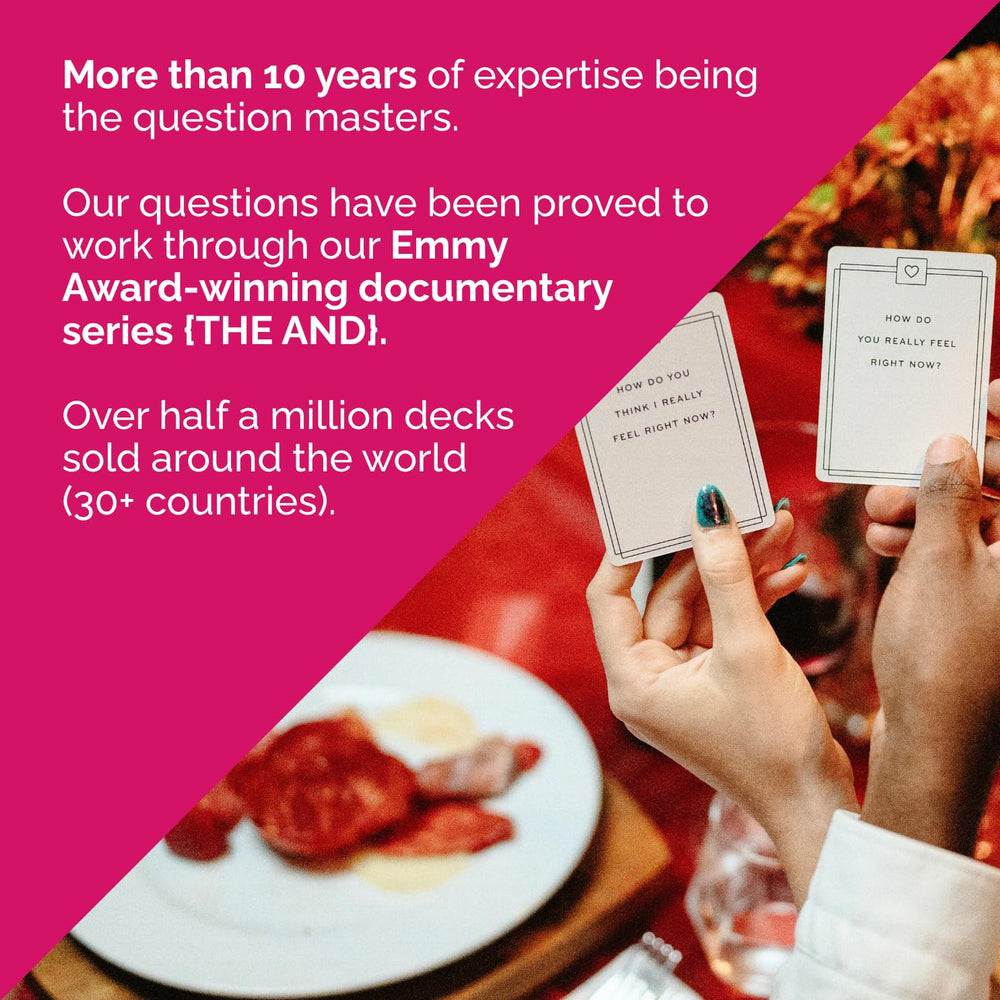 THE AND Dating Edition prompts about values and interests help couples discover shared ground