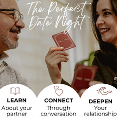 The And Long Term Couples Edition couple reading together fosters meaningful conversation.