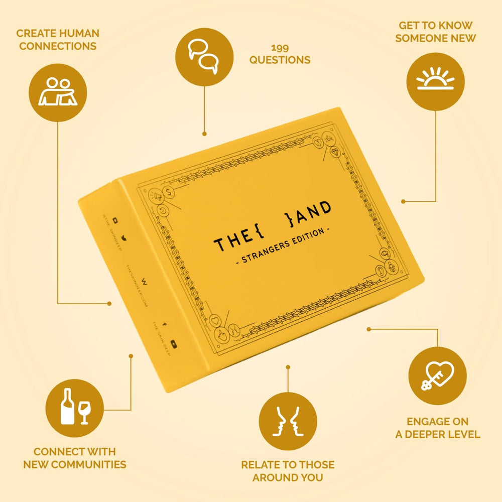 The And Strangers Edition prompt collection encourages authentic sharing beyond small talk.