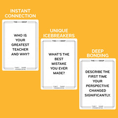 The And Strangers Edition small-talk icebreaker aids warm, engaging chats.