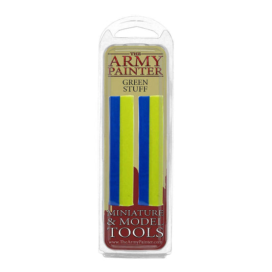 The Army Painter Green Stuff putty before use; 20 cm bundle for precise miniature sculpting.