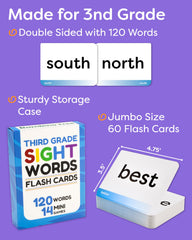 The Bambino Tree large cards improve word recognition and handwriting practice