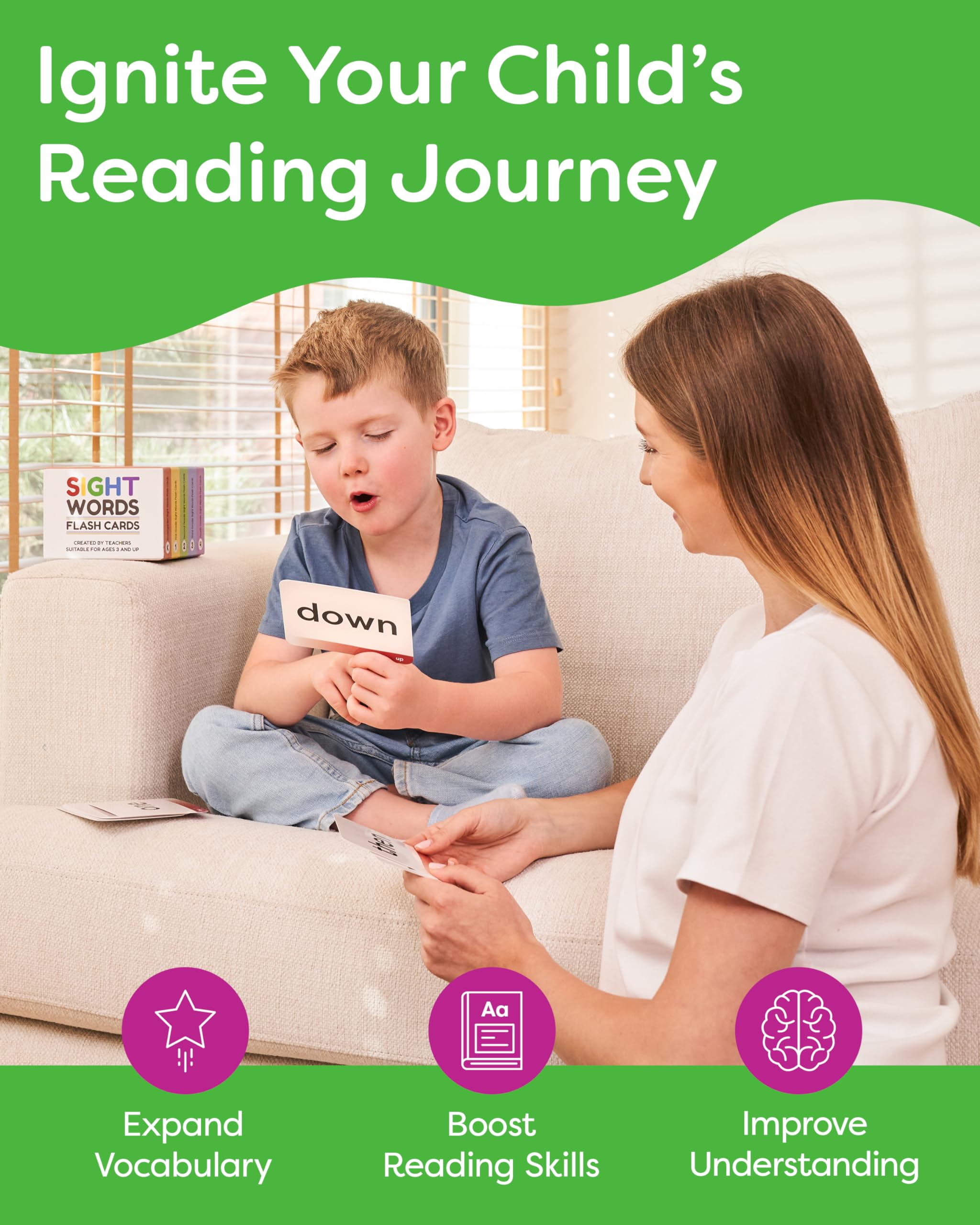 The Bambino Tree readable font helps young learners spot words quickly