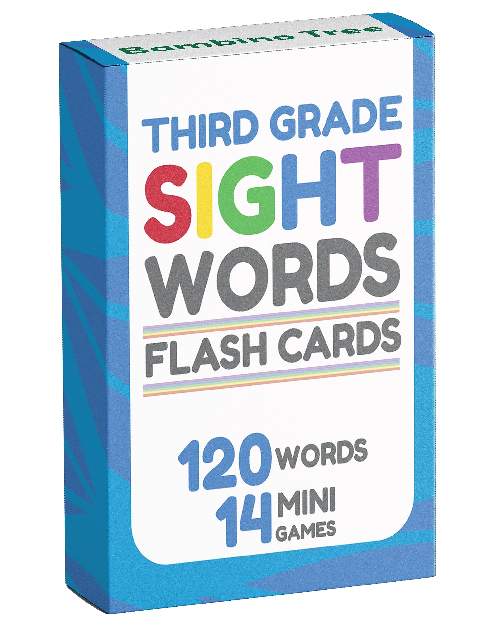 The Bambino Tree sight words flash cards 3rd grade with large cards support easy reading