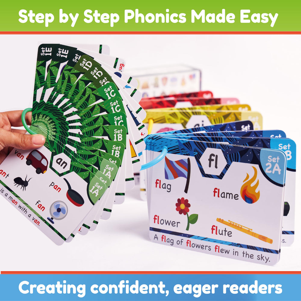 The Bambino Tree Sorting Rings pack for organizing phonics skills and levels.