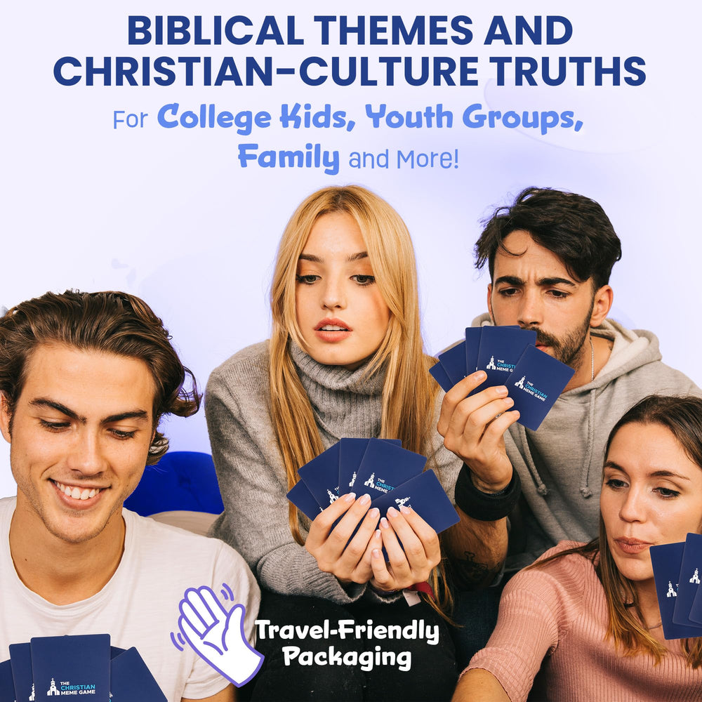 Youth group session featuring a Bible-friendly meme game.