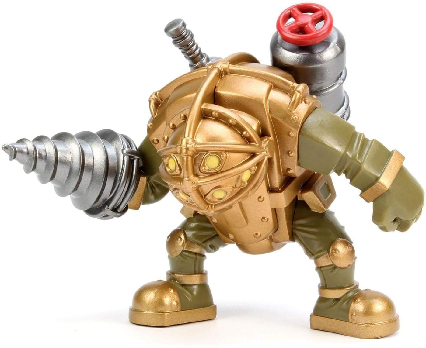 The Coop Bioshock Big Daddy vinyl figure front view showcases its bold desktop presence.