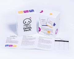 The Death Deck question cards spark curious, open-ended conversations.