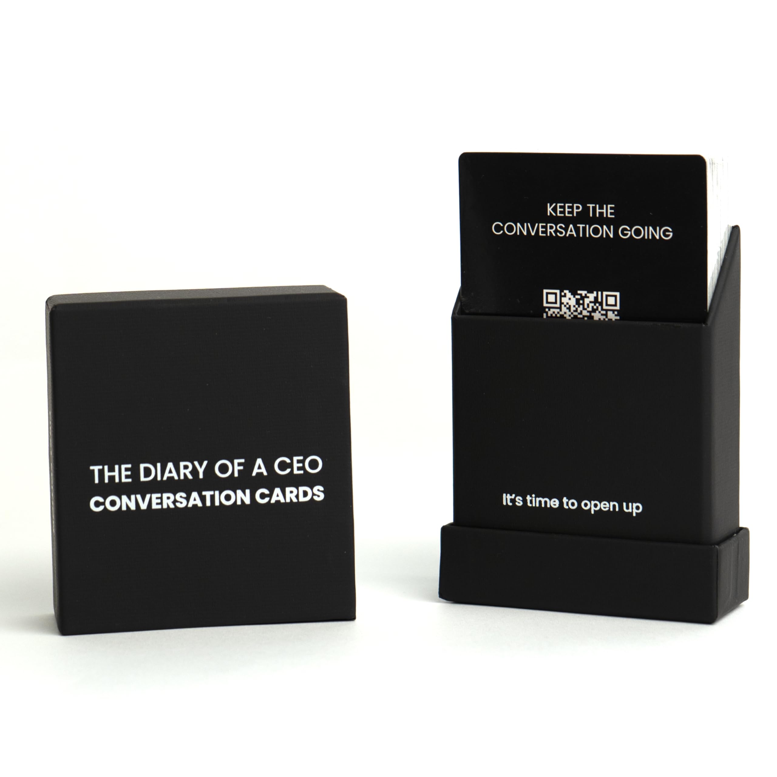 The Diary Of A CEO Conversation Cards front cover, premium for engaging conversations.