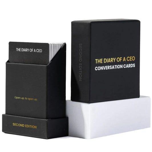 The Diary of a CEO Conversation Cards warm-up level prompts to break ice and spark early connection.