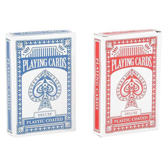 The Dreidel Company 24-pack playing cards deck in hand travels easily for trips.