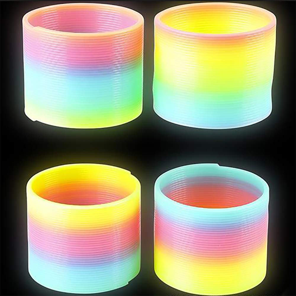 Bright multicolor coils sparkle under light for eye-catching decor.