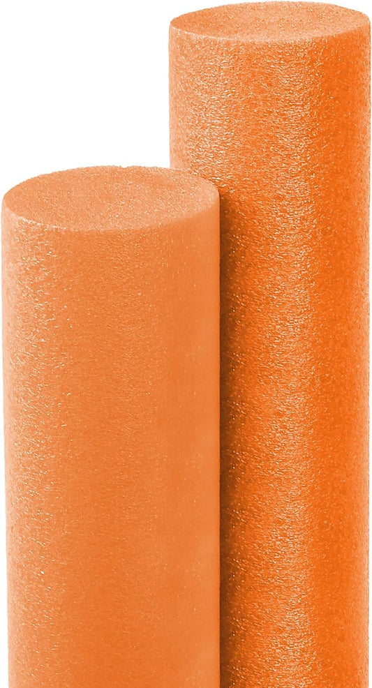 The Dreidel Company orange 52-inch pool noodle for buoyant pool time and visibility