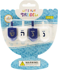 The Dreidel Company foil-embossed Hebrew letters with English transliteration for easy learning
