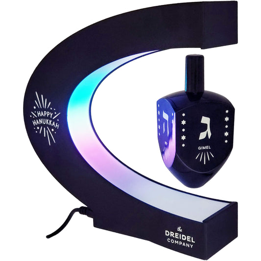 The Dreidel Company Hanukkah floating dreidel levitation adds futuristic desk decor.