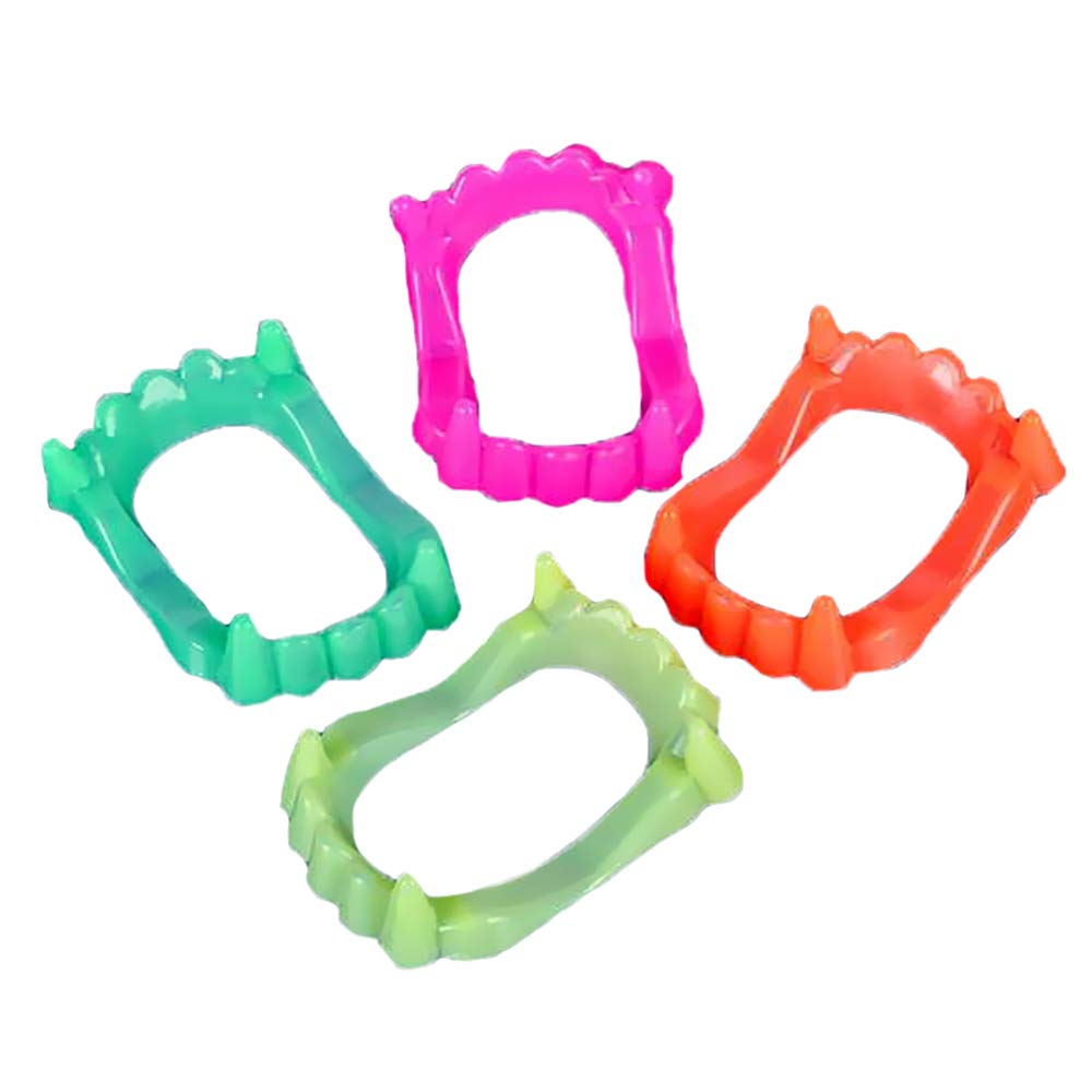 The Dreidel Company Neon Fangs Teeth pack 1 ready for Halloween fun