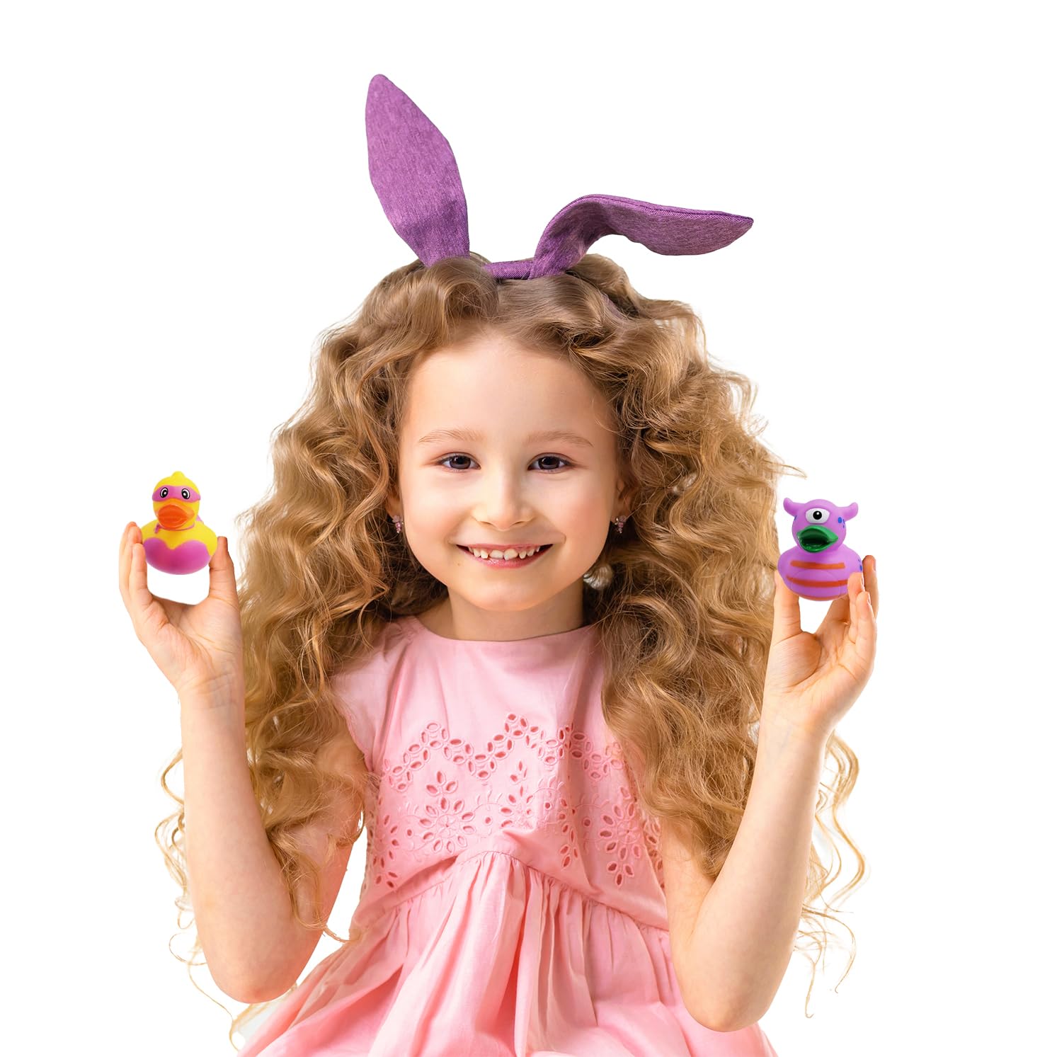 The Dreidel Company rubber duckies orange duck ideal for sensory bath play