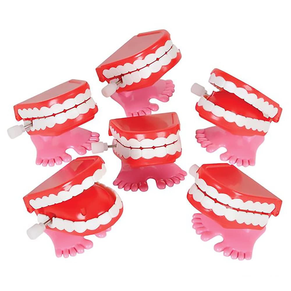 The Dreidel Company teeth wind-up close-up showcases the goofy chomping design.