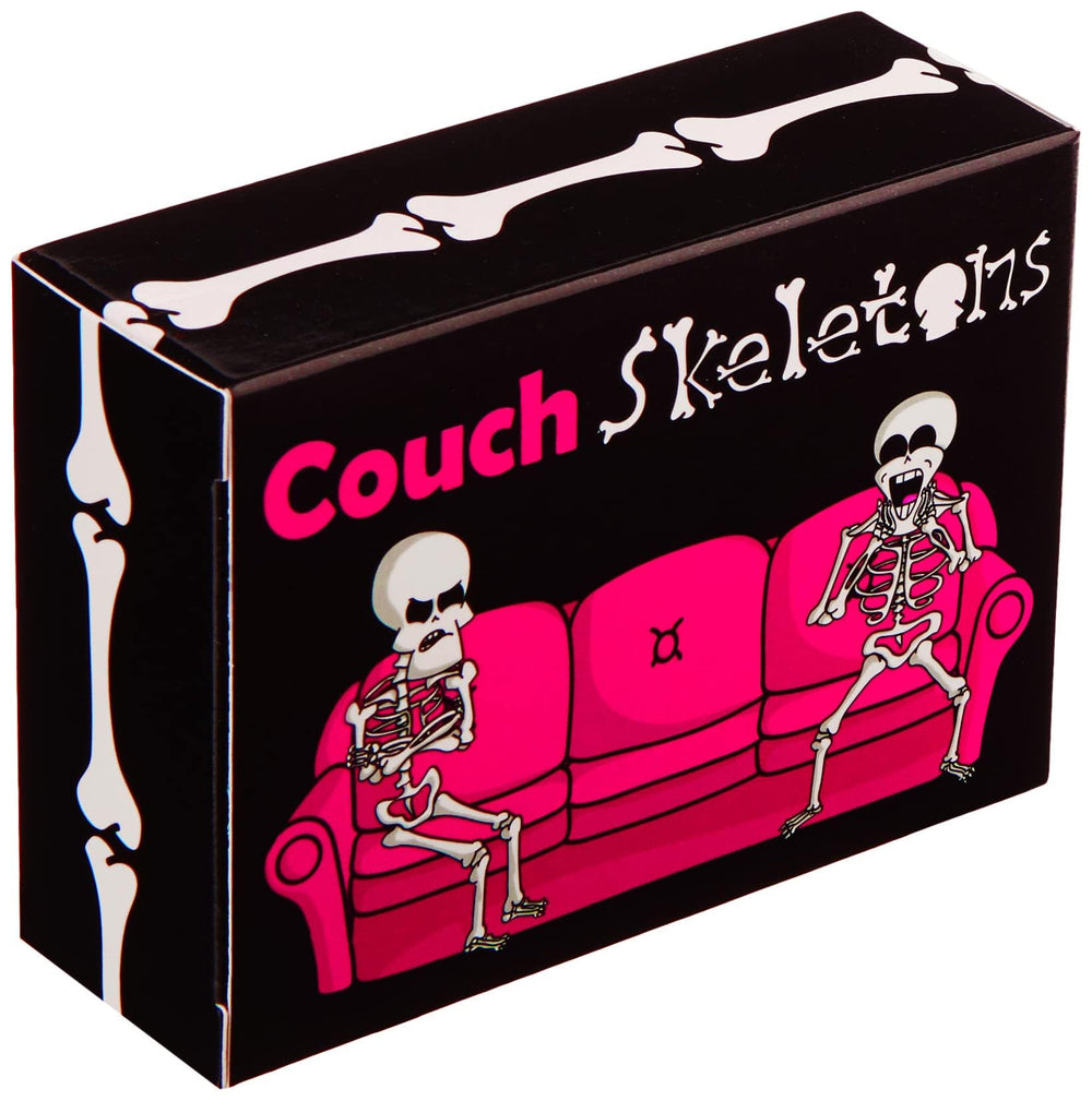 The Dusty Tophat Couch Skeletons card game cover invites quick two-player fun.