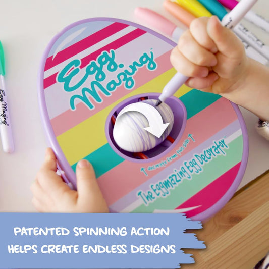 Eggmazing 8-color markers provide quick-dry, vibrant designs on eggs