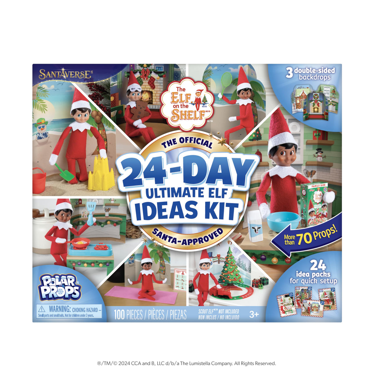 The Elf on the Shelf 24-Day Ultimate Kit prop collection for creative scenes
