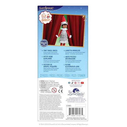The Elf on the Shelf dress shown on Scout Elf for festive storytelling.