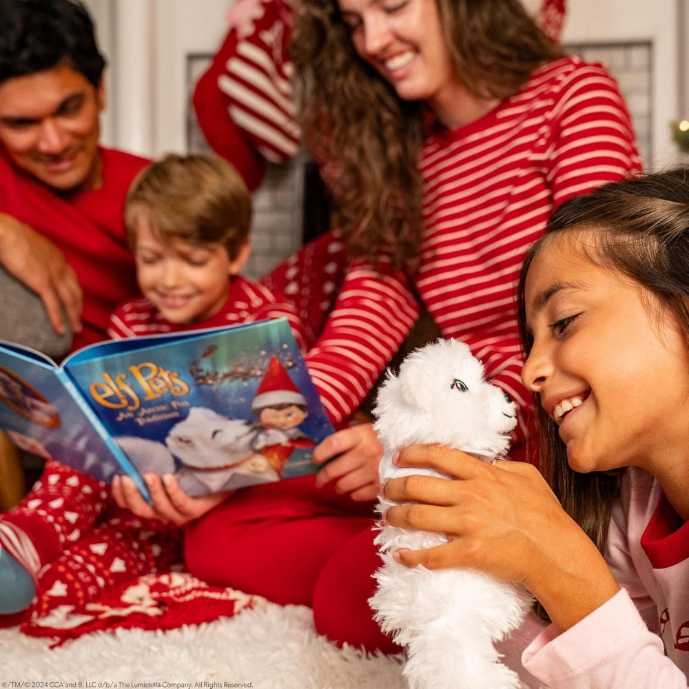 The Elf on the Shelf Elf Pets Traditions Arctic Fox cuddly cub for bedtime bonding.
