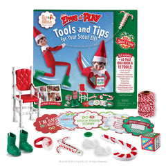 The Elf on the Shelf Elves at Play book cover with inviting colors and inspiration for festive scenes