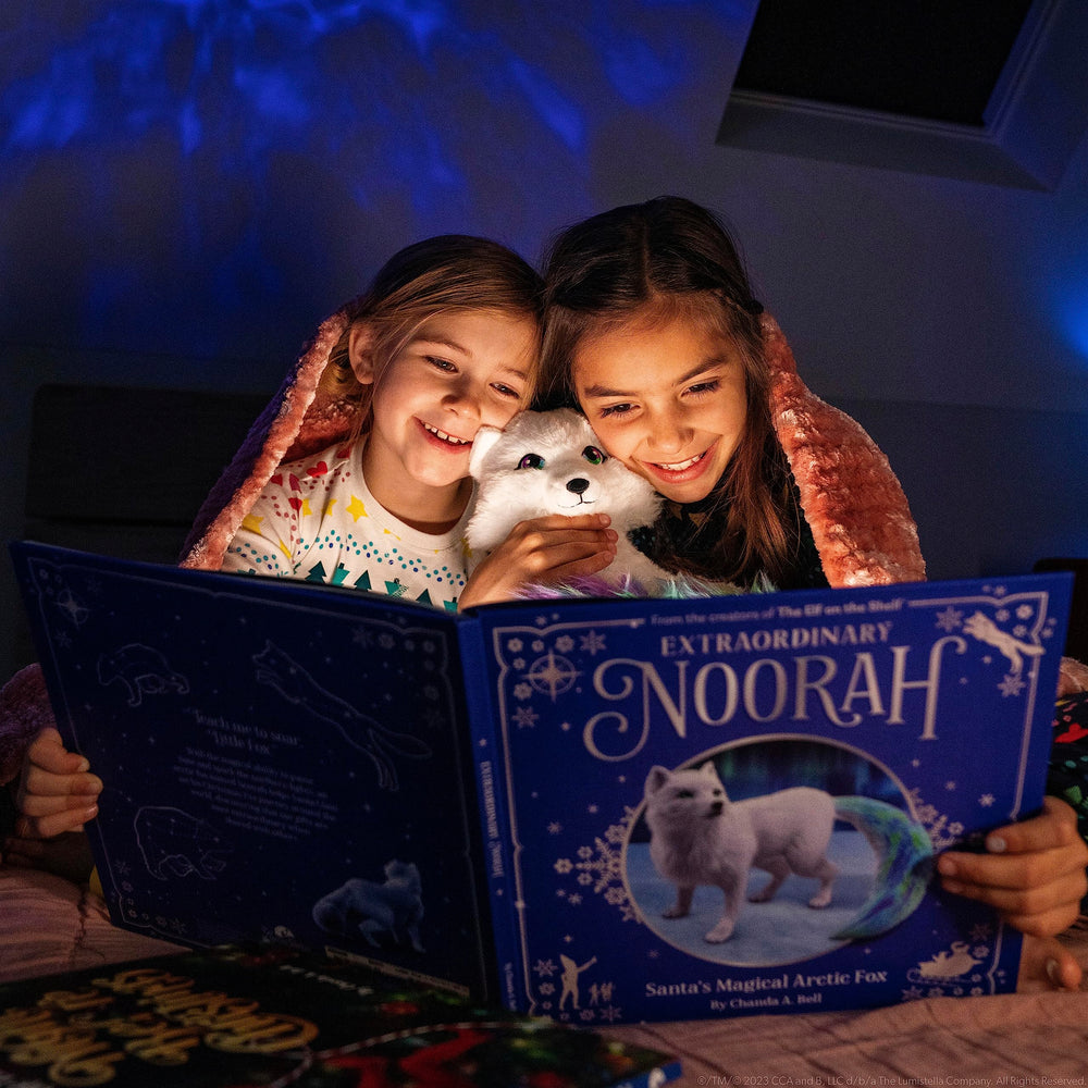Noorah plush companion image, perfect for cozy read-aloud moments.