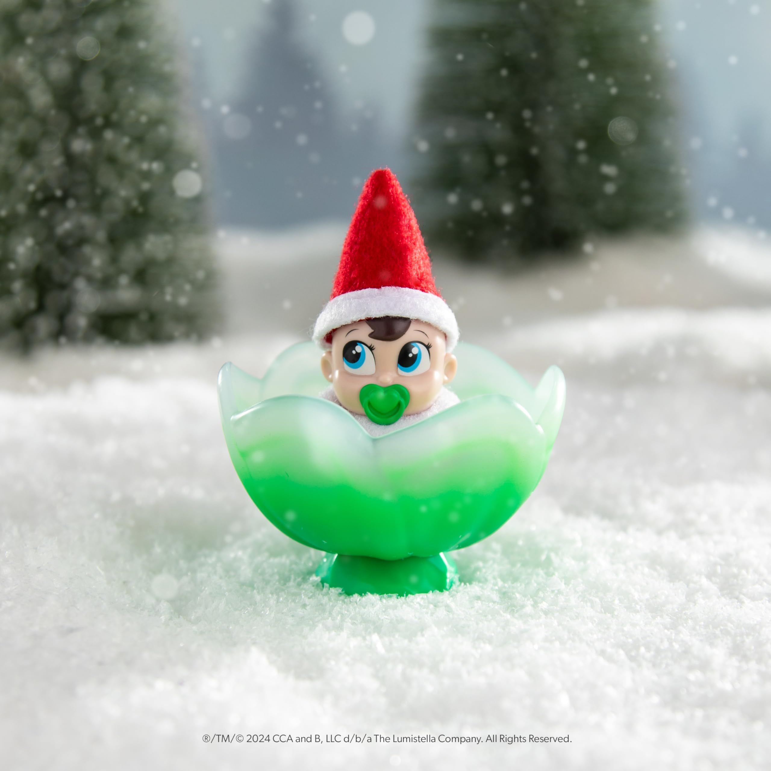 Holiday display with Frost Pips encourages family traditions.
