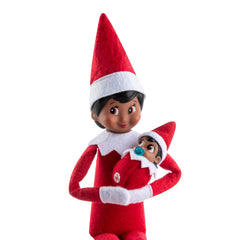 The Elf on the Shelf Frost Pips swaddle keeps the baby elf snug and adorable