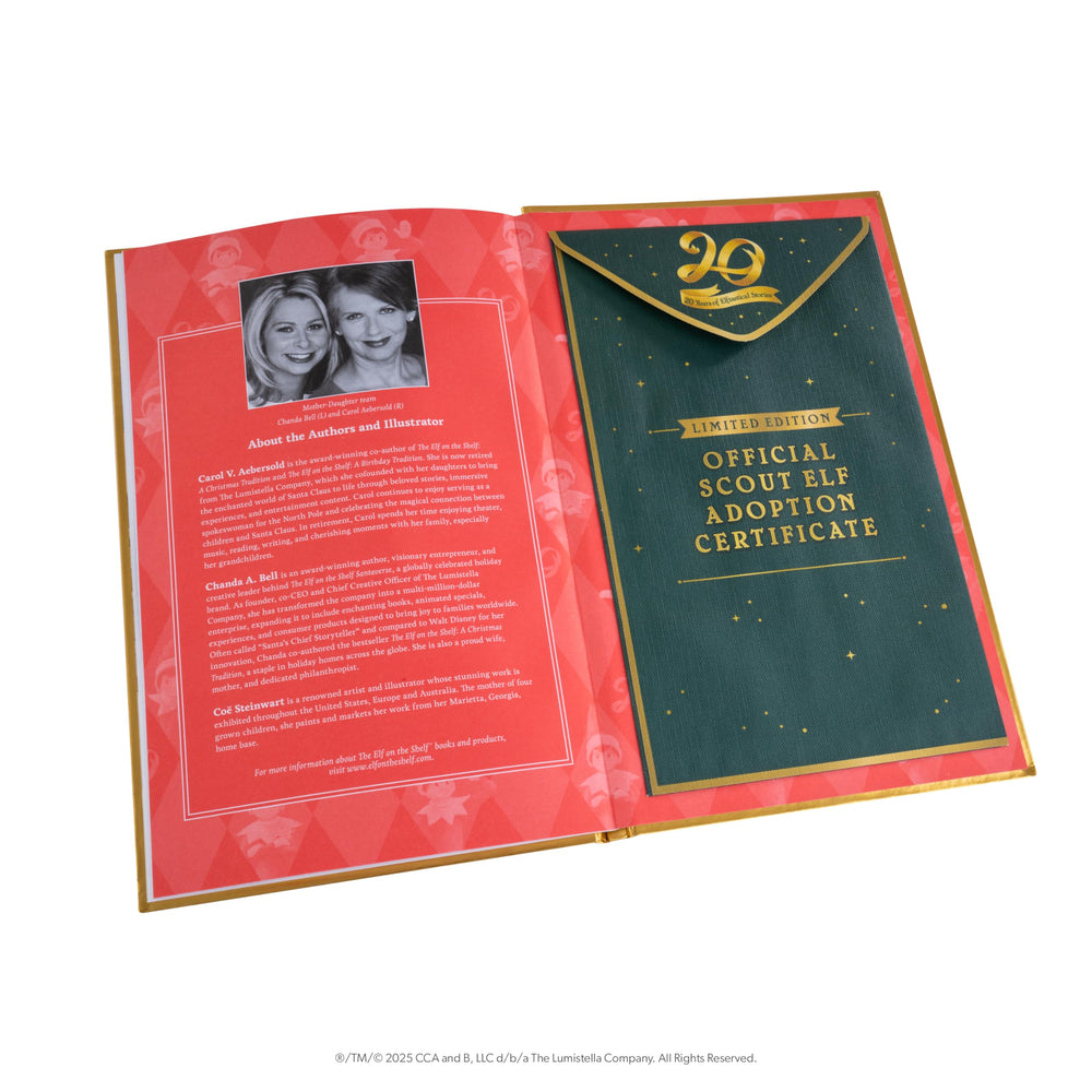 The Elf on the Shelf keepsake box containing memories and treasures.