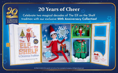 North Pole inspired arrival scene with a festive elf display