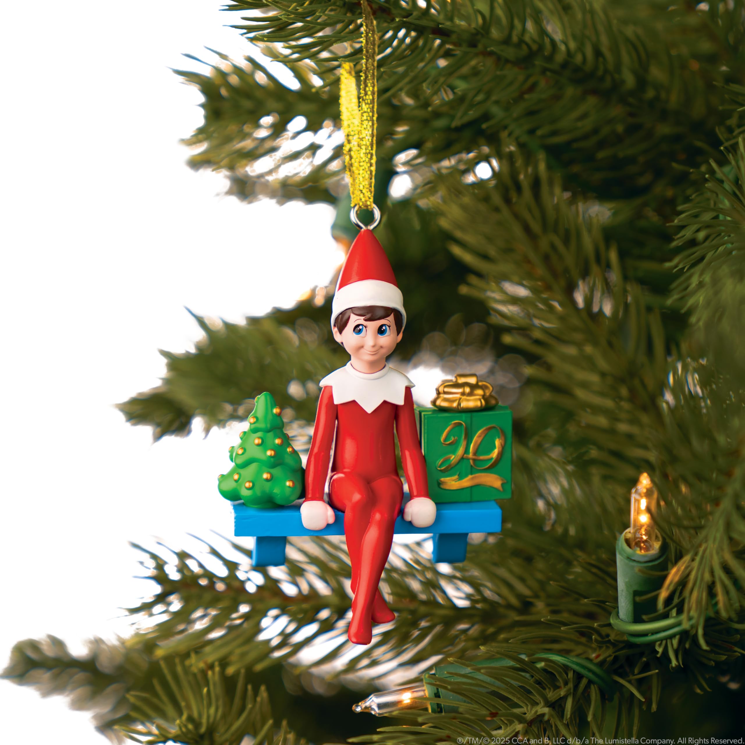 The Elf on the Shelf North Pole celebration motif in packaging.
