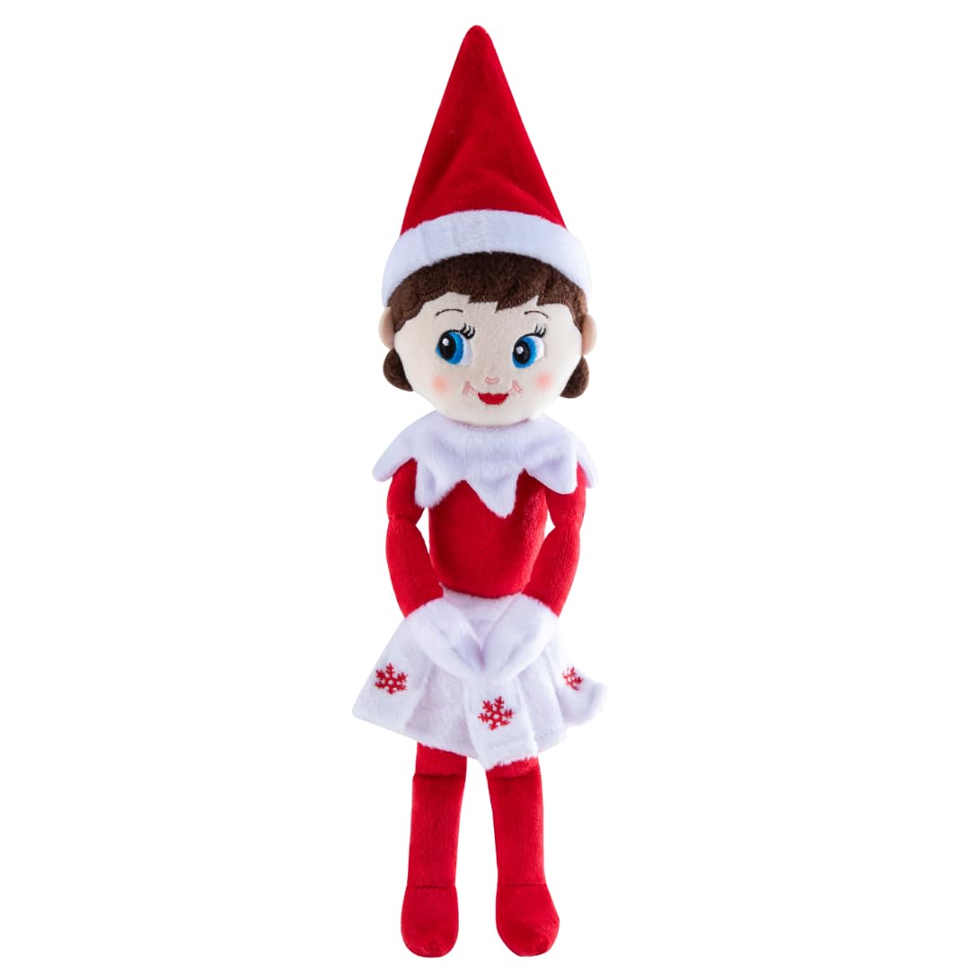 The Elf on the Shelf Plushee Pals Snuggler 12-inch Girl face, inviting gentle cuddles and imagination