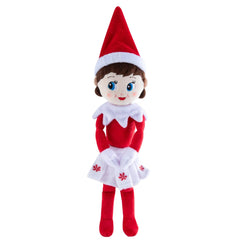 The Elf on the Shelf Plushee Pals Snuggler 12-inch Girl face, inviting gentle cuddles and imagination