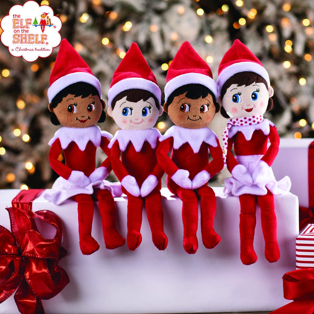 The Elf on the Shelf Plushee Pals Snuggler 12-inch Girl in gift-ready packaging