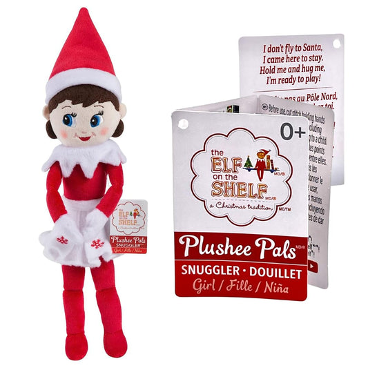 The Elf on the Shelf Plushee Pals Snuggler 12-inch Girl soft fur invites cozy evenings