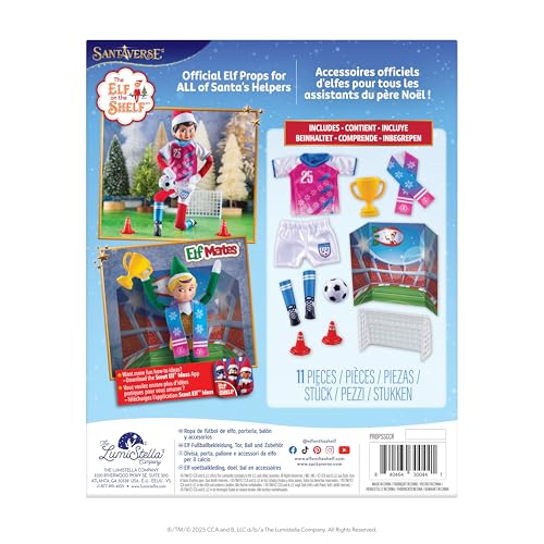 The Elf on the Shelf Polar Props North Pole Pitch Kit goal net ready for mini match setups.
