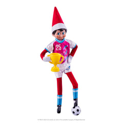 The Elf on the Shelf Polar Props North Pole Pitch Kit scarf adds seasonal flair.