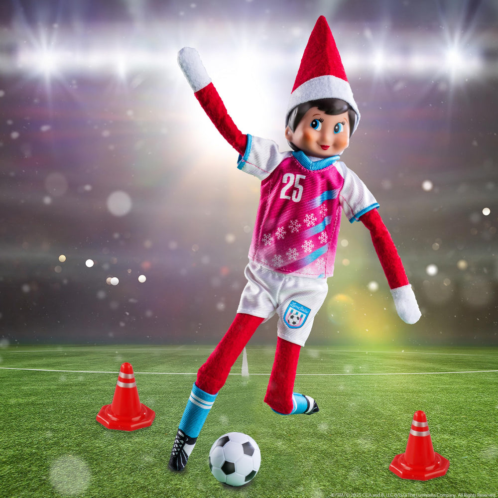 The Elf on the Shelf Polar Props North Pole Pitch Kit elf uniform enhances cute team looks.