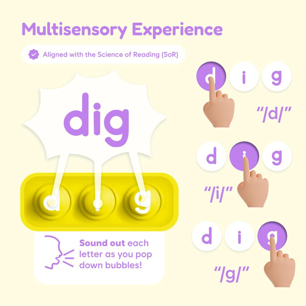 The Fidget Game reading-phonics flash cards support word-building in class or home