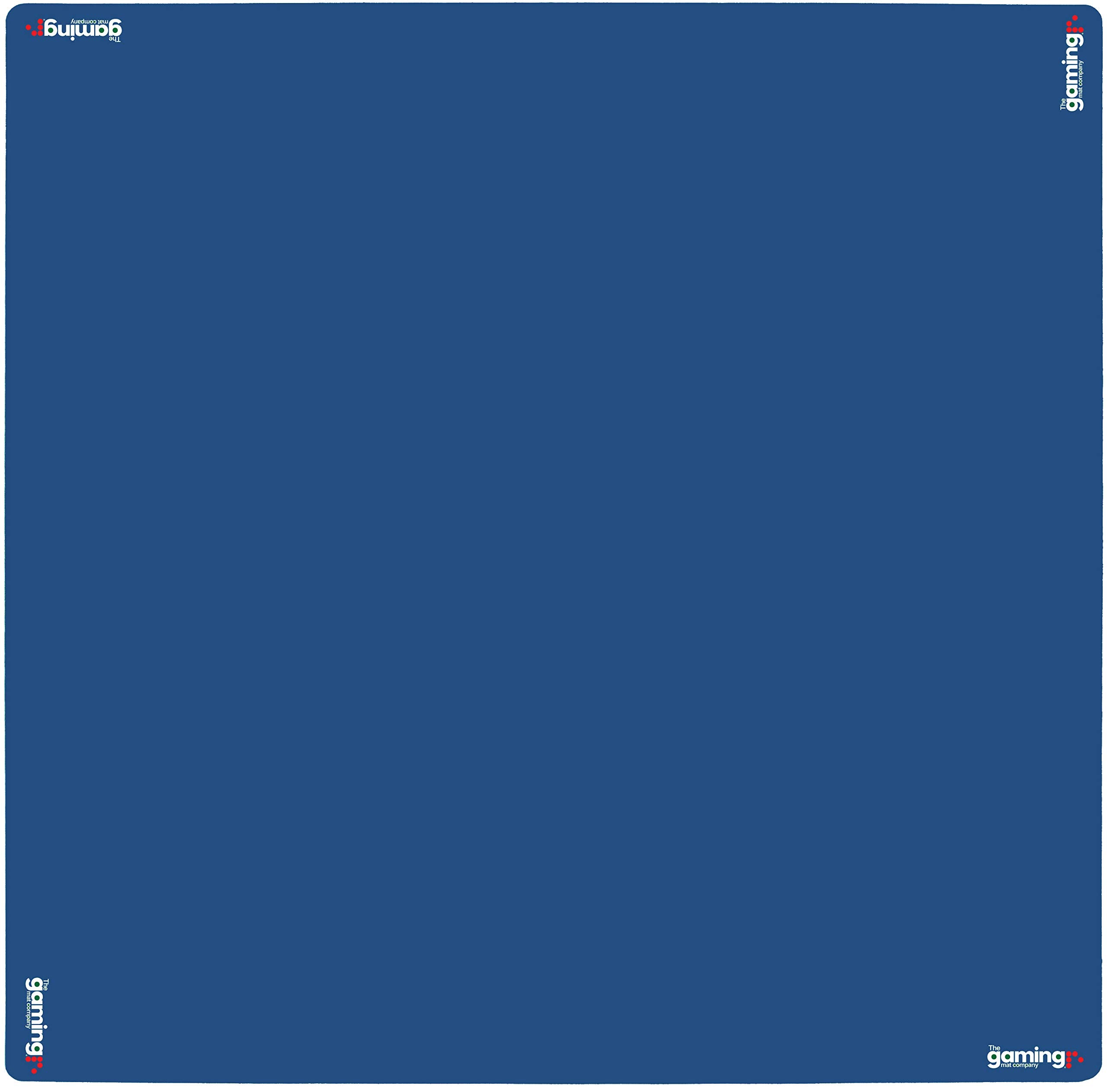 The Gaming Mat Company poker table mat blue with smooth card glide and protection.