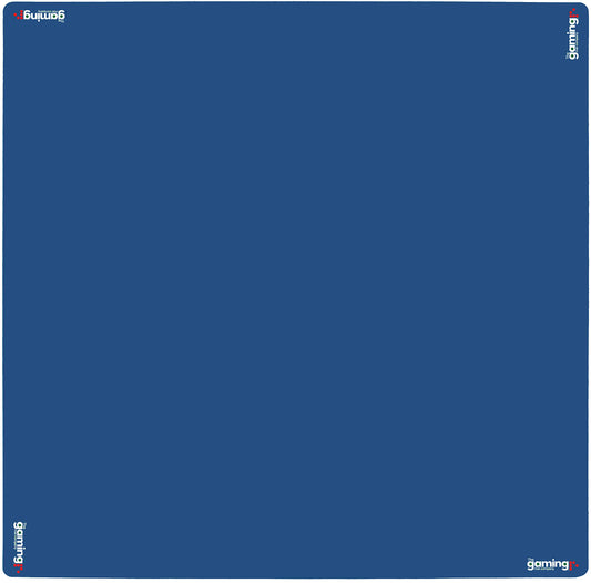 The Gaming Mat Company poker table mat blue with smooth card glide and protection.