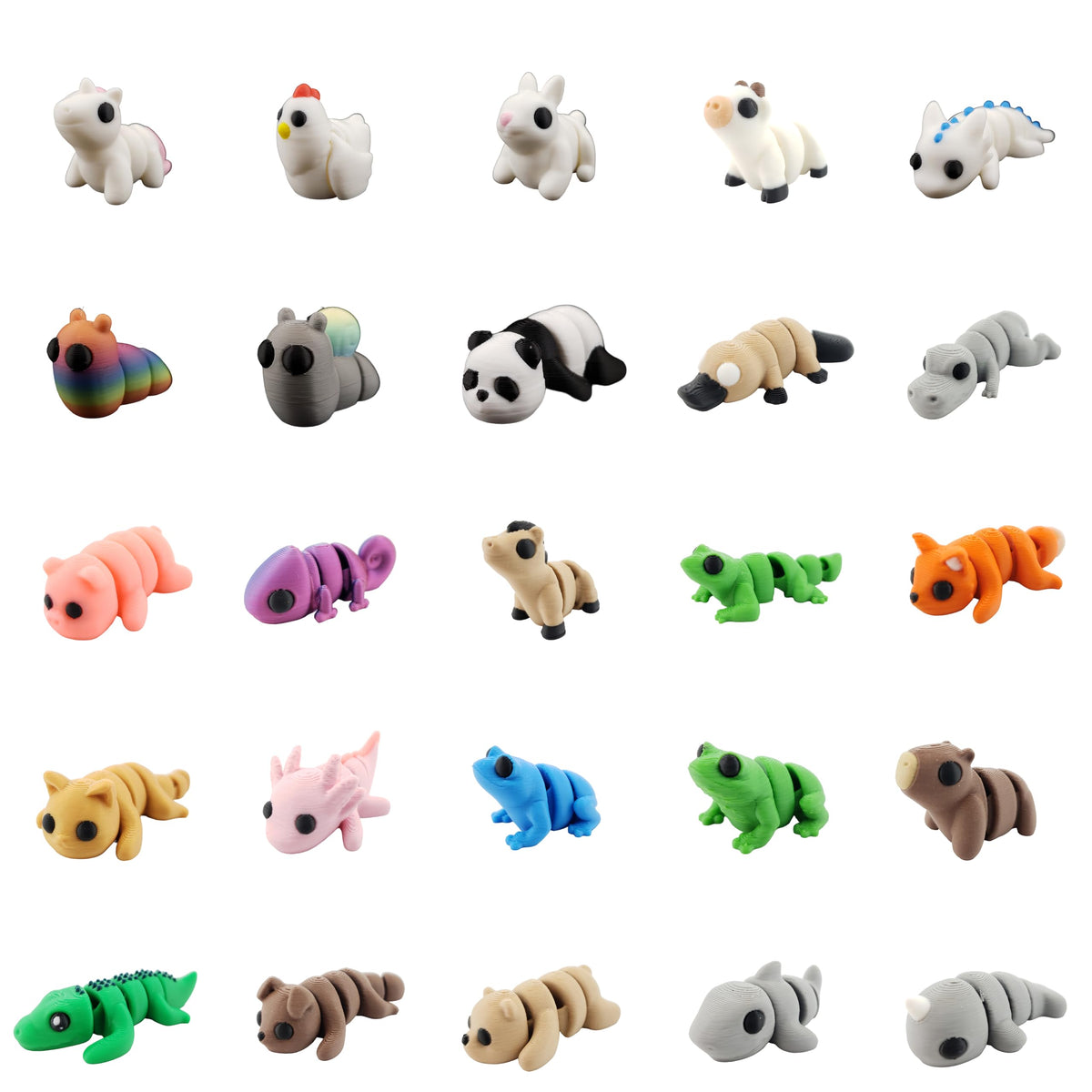 The Geek Galleria mini animal pack cat figurine for desk decor and focus