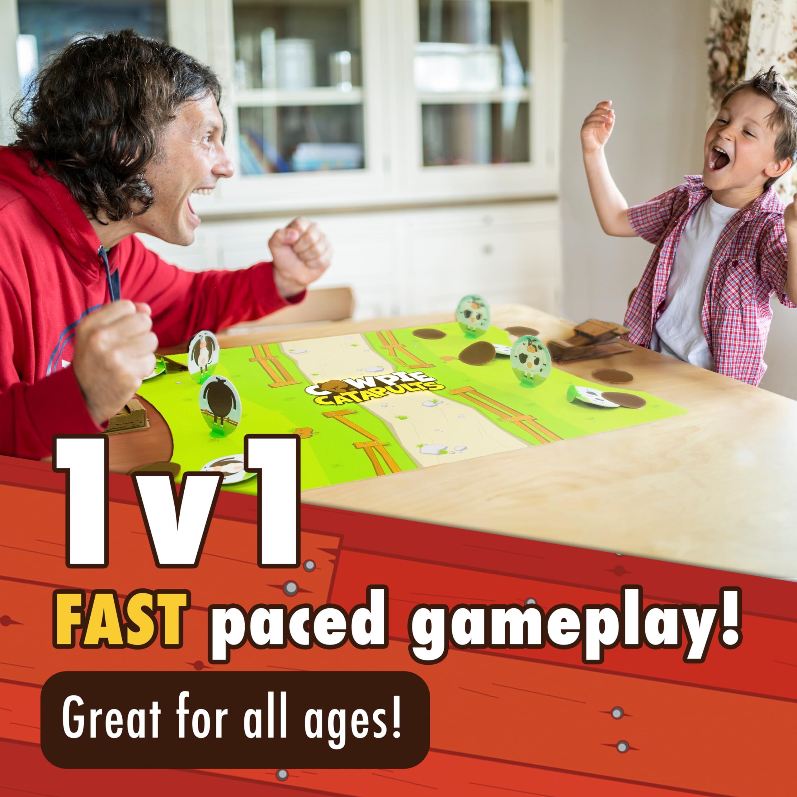 Cowpie Catapults in action deliver quick rounds for families