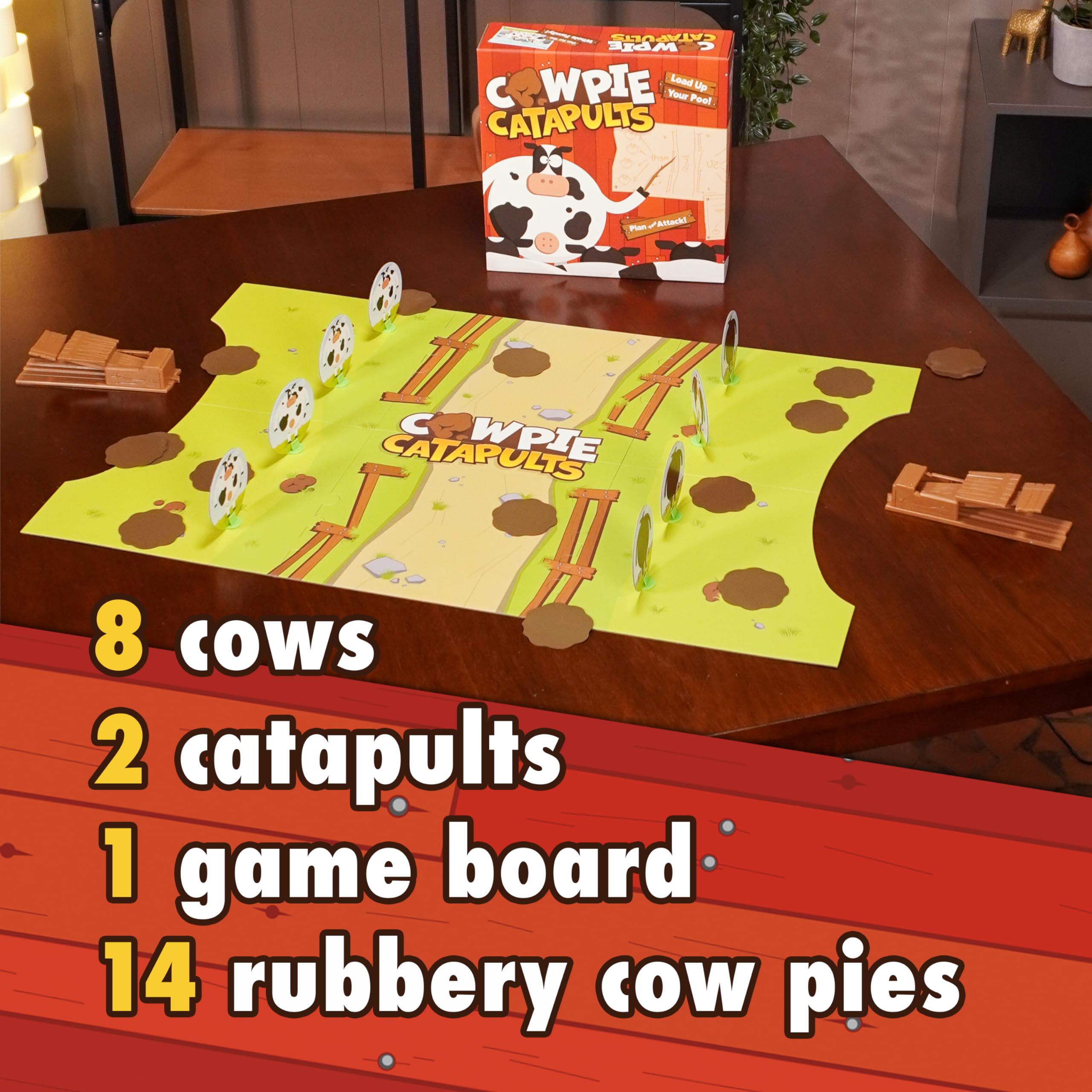 Cows and pies on display highlight chaos-friendly family competition