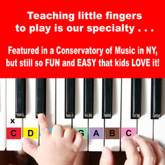 The Happy Piano Kit MP3s enable sing-along practice.