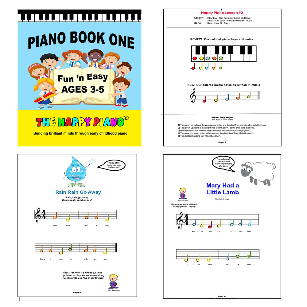 The Happy Piano Kit small laminated teaching tool for tactile play.